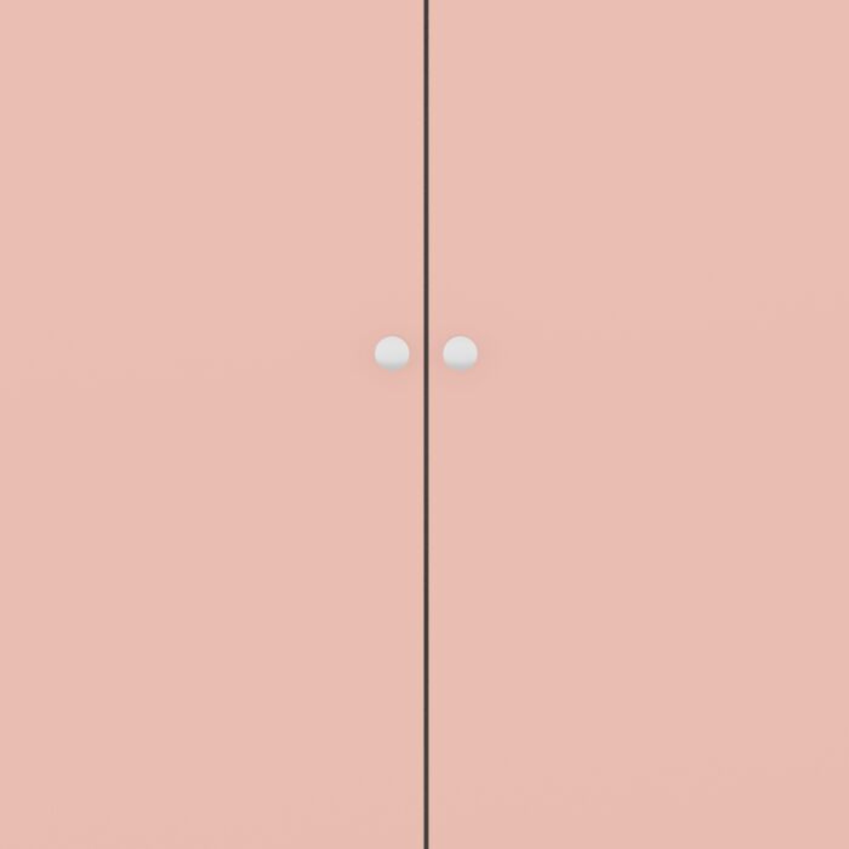 Denver 2 Door Wardrobe in White & Pink Gloss