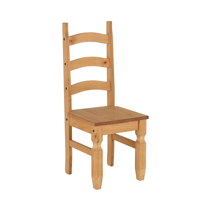Corona 6' Dining Set with 6 Chairs - Distressed Waxed Pine