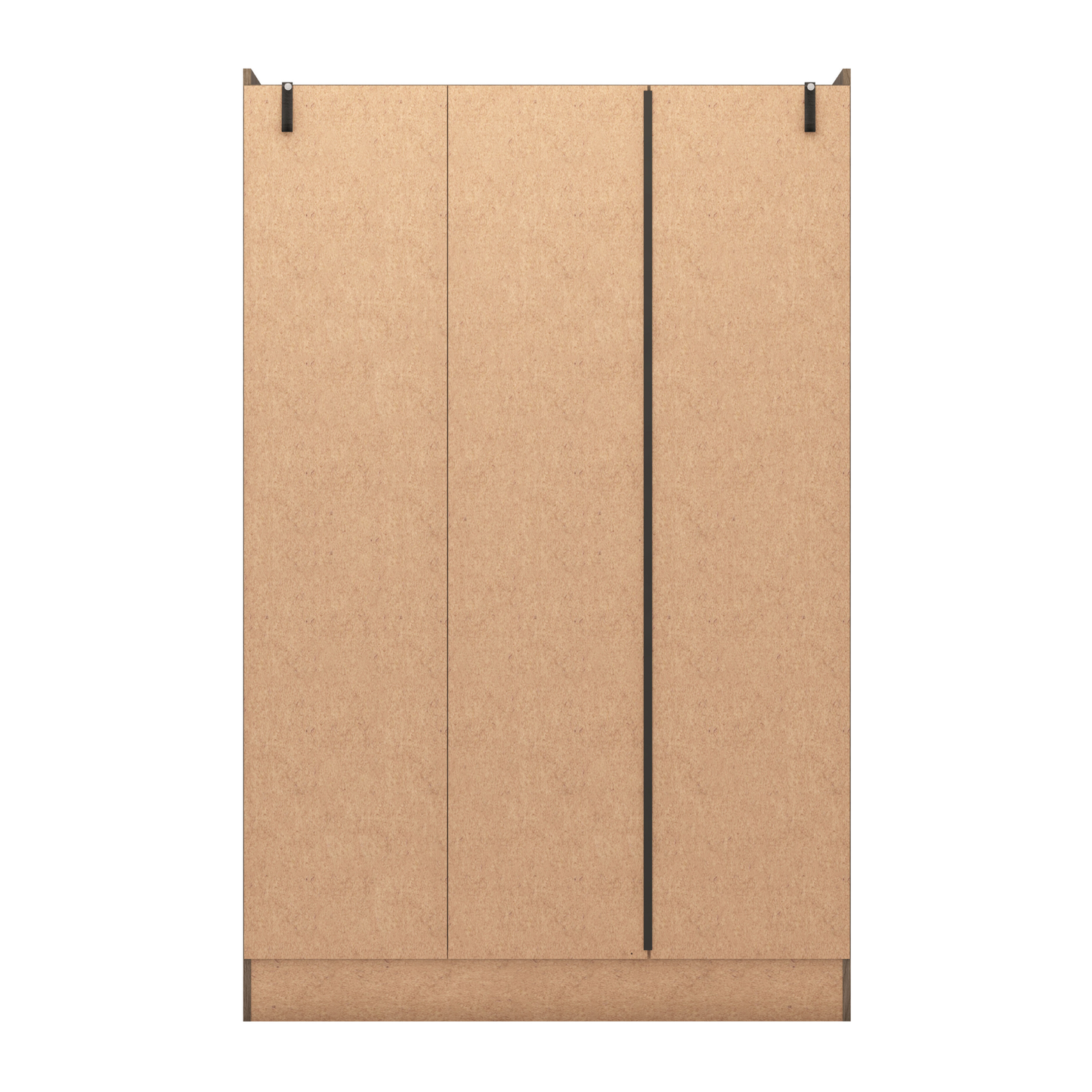 Nevada 3 Door 2 Drawer Wardrobe - Rustic Oak Effect