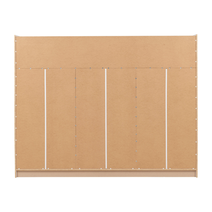 Nevada 3 Door Slider Wardrobe - White Gloss