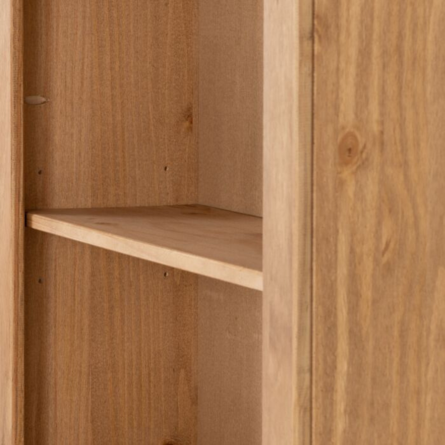 Corona Distressed Waxed Pine Medium Bookcase