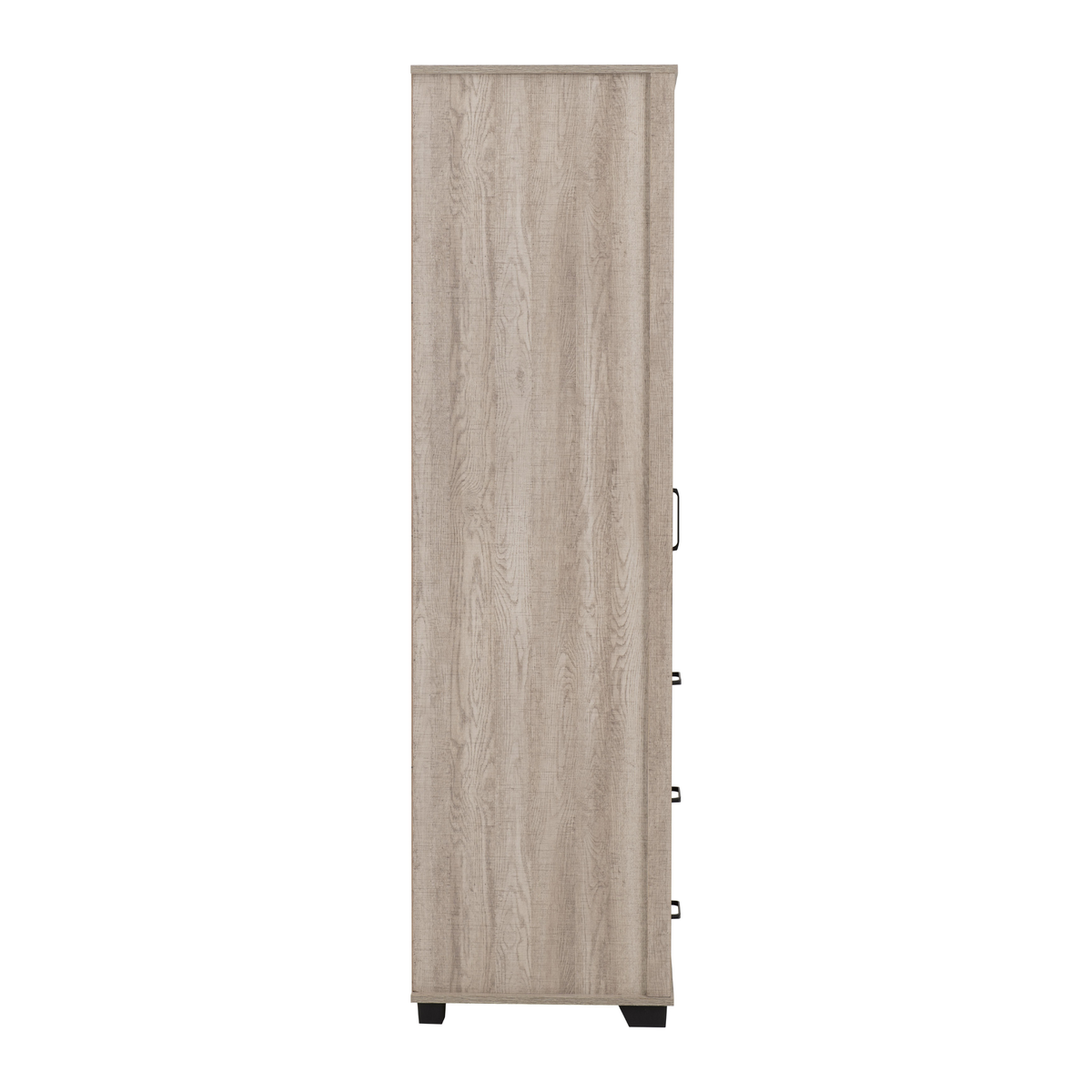 Oliver 1 Door 3 Drawer Open Shelf Wardrobe - Light Oak Effect