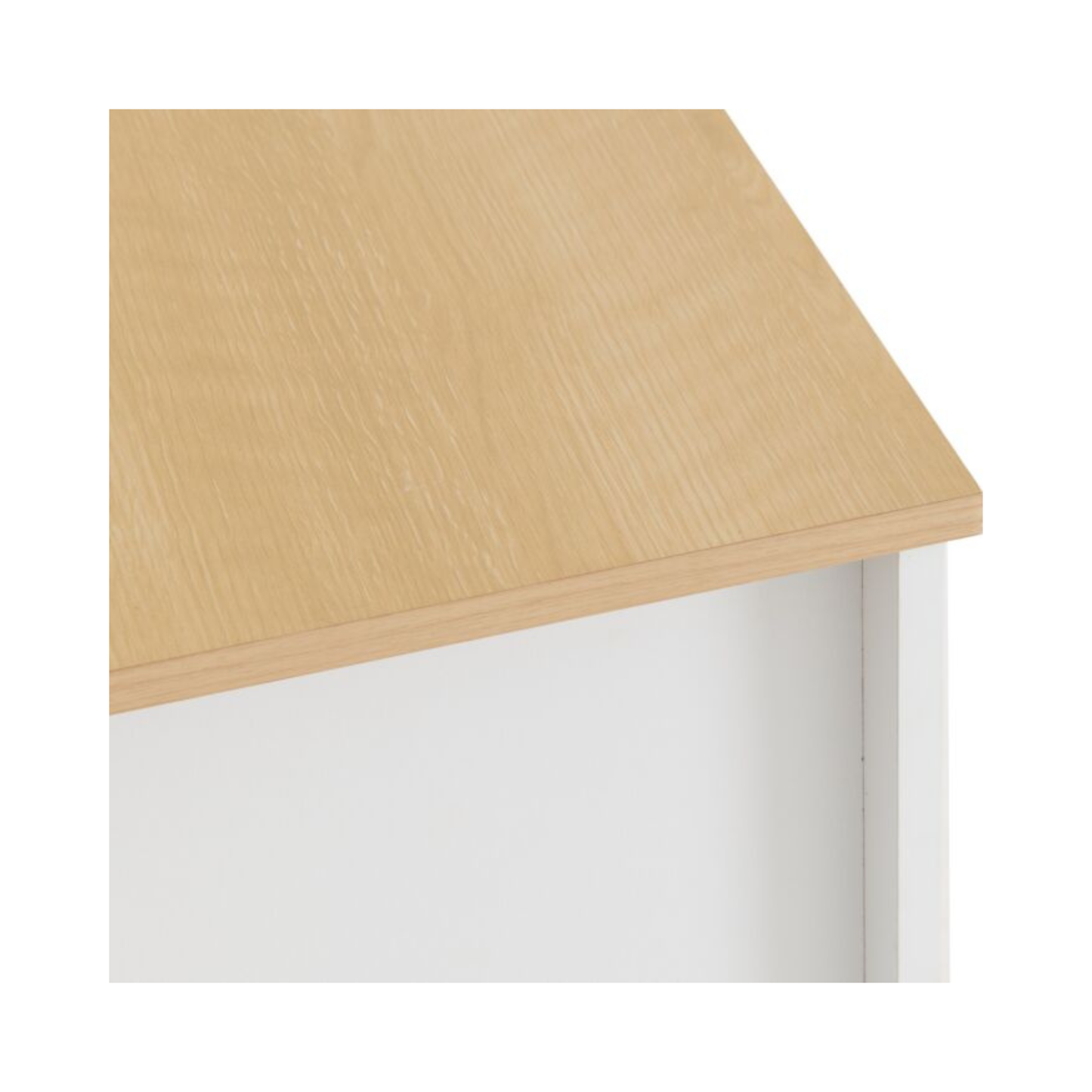 Portland 3 Drawer Chest - White/Oak Effect