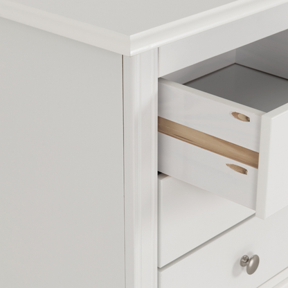 Stratford 3 Drawer Bedside – White Storage