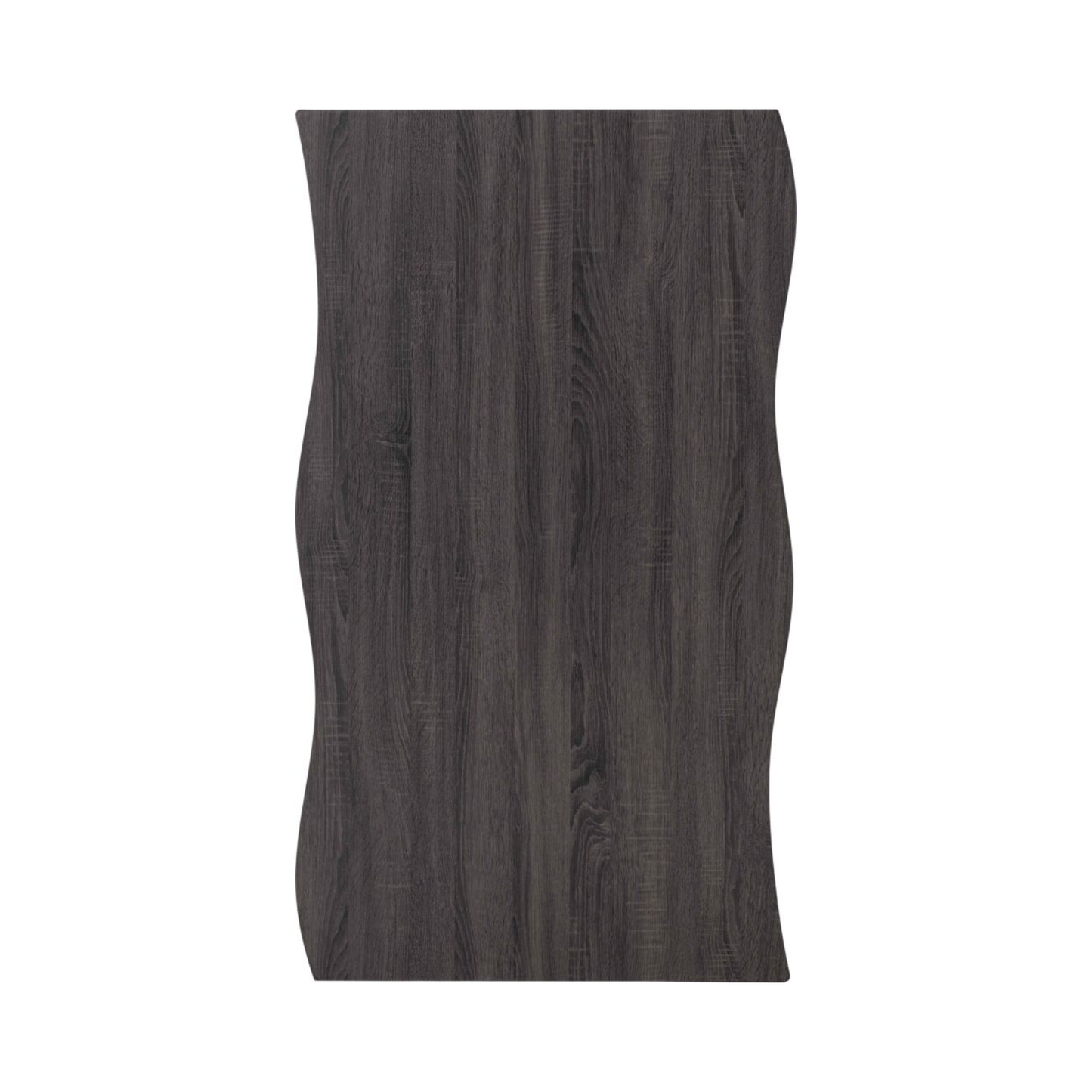 Quebec Wave Edge Dining Table in Black Wood Grain – 140cm