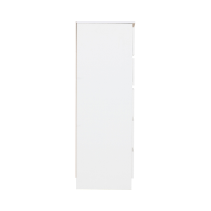 Malvern 5 Drawer Narrow Chest - White