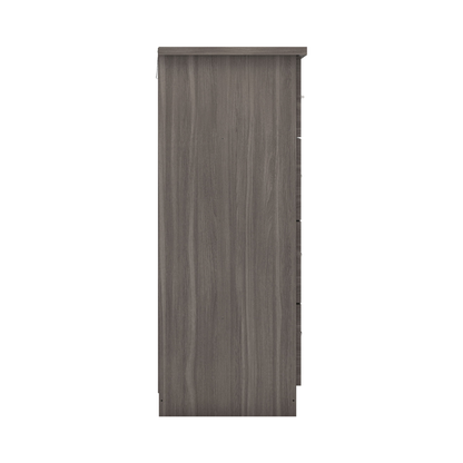 Nevada 3+2 Drawer Chest - Black Wood Grain