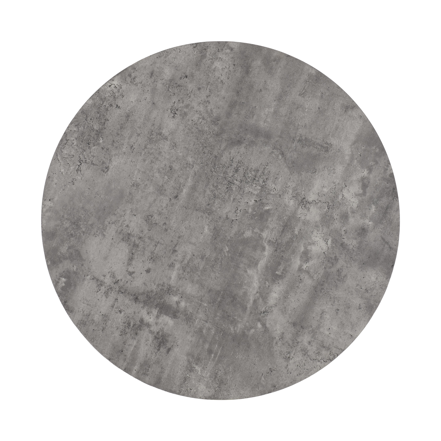 Athens Round Dining Set with 4 Chairs - Concrete Effect