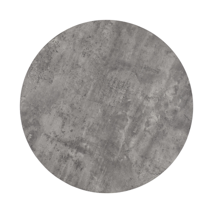 Athens Round Dining Set with 4 Chairs - Concrete Effect