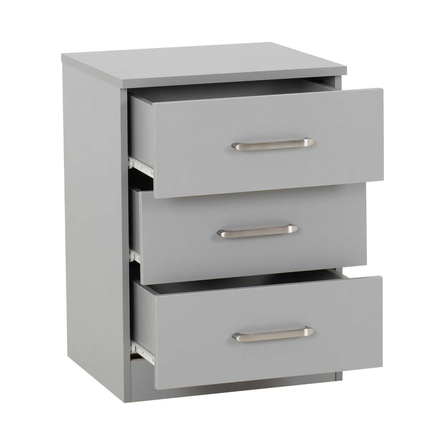 Dakota 3 Door Wardrobe Bedroom Set - Light Grey