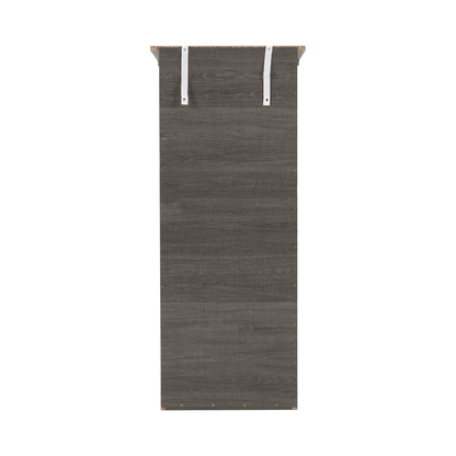 Lisbon 5 Drawer Narrow Chest – Black Wood Grain, Modern Storage