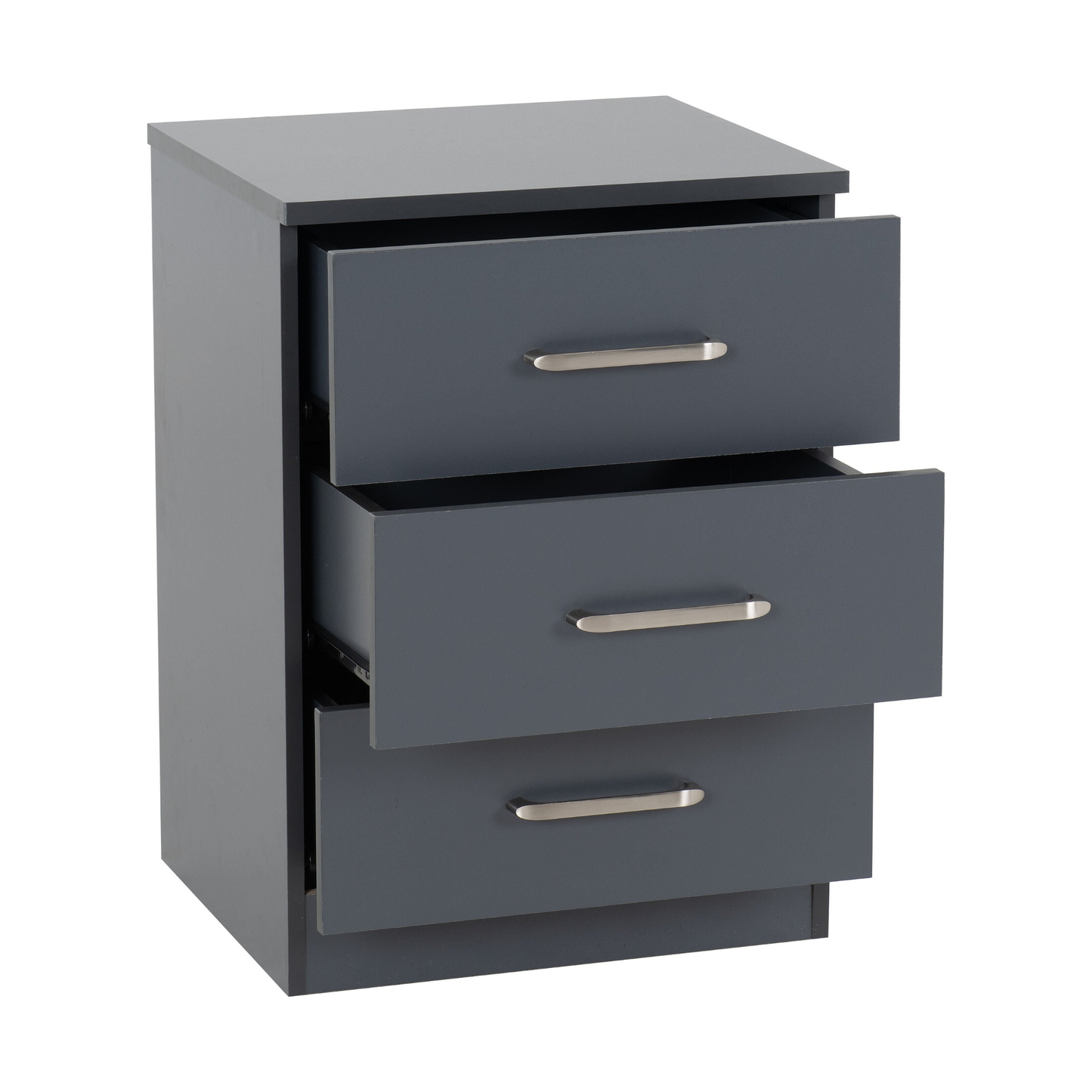 Dakota 3 Door Wardrobe Bedroom Set - Dark Grey