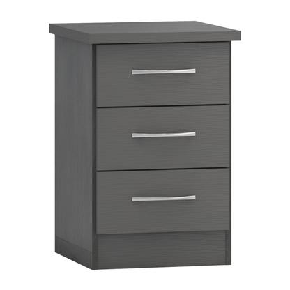 Nevada 4 Door 2 Drawer Wardrobe - 3D Effect Grey