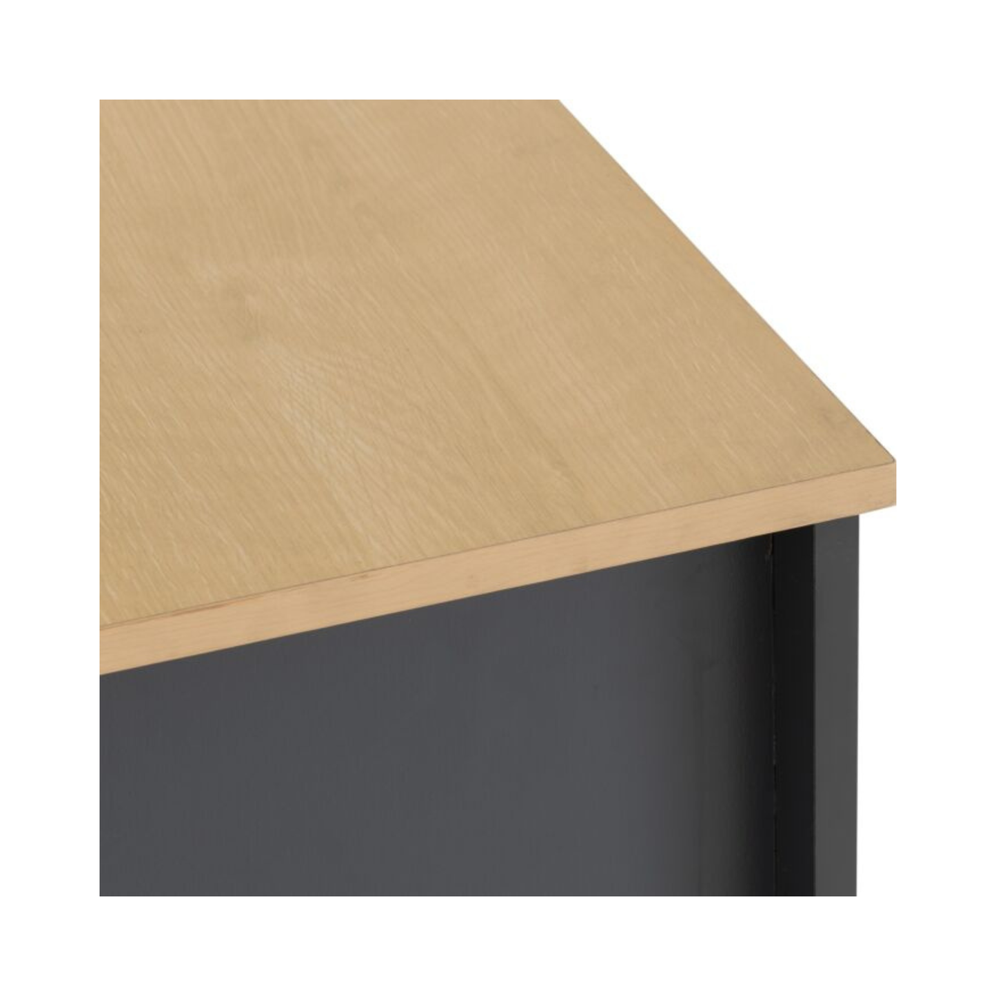 Portland 3 Drawer Chest - Grey/Oak Effect
