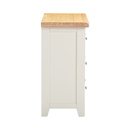 Windsor 3 Drawer Chest – Ivory & Oak