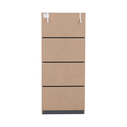 Dakota 2 Door Wardrobe – Dark Grey | Compact Hanging Storage
