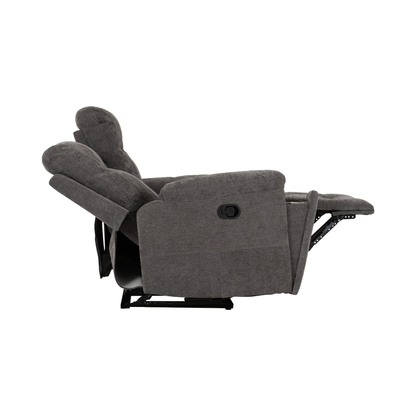Guildford 2 Seater Recliner Sofa - Grey Fabric