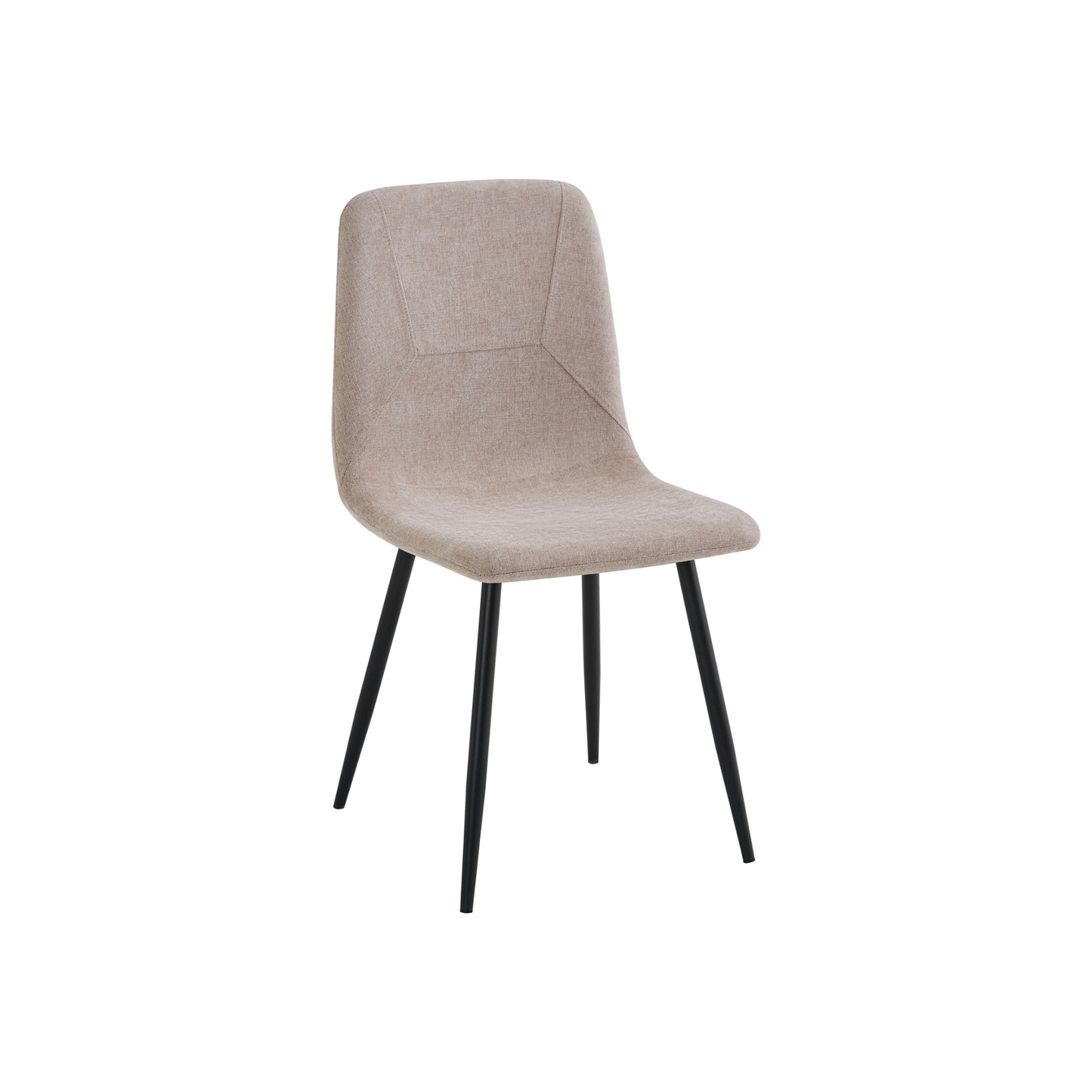 Nova Cream Dining Set with 4 Esme Light Brown Chairs