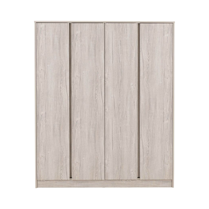 Malvern 4 Door Wardrobe – Urban Snow | Modern Bedroom Storage