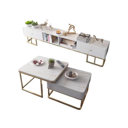 Lorelei Nesting Coffee Table Set, Sintered Stone