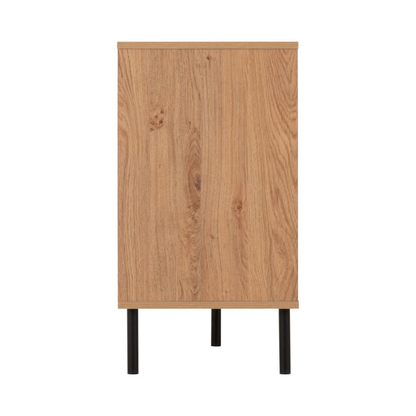 Leon 2 Door 3 Drawer Sideboard – Medium Oak Effect