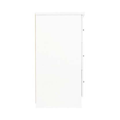 Nevada 6 Drawer Chest - White Gloss