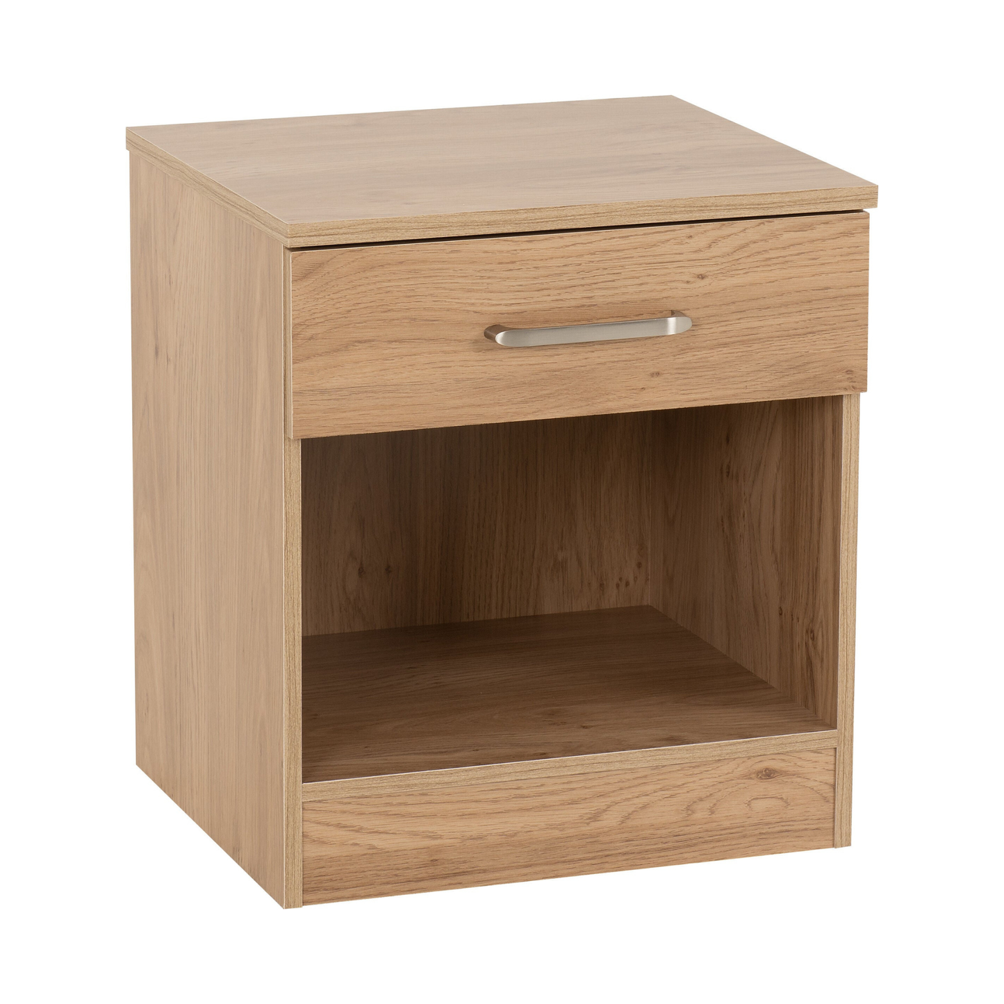 Dakota Trio Set Oak Effect Wardrobe Chest & Bedside