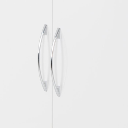 Nevada 2 Door Corner Wardrobe – White Gloss Finish