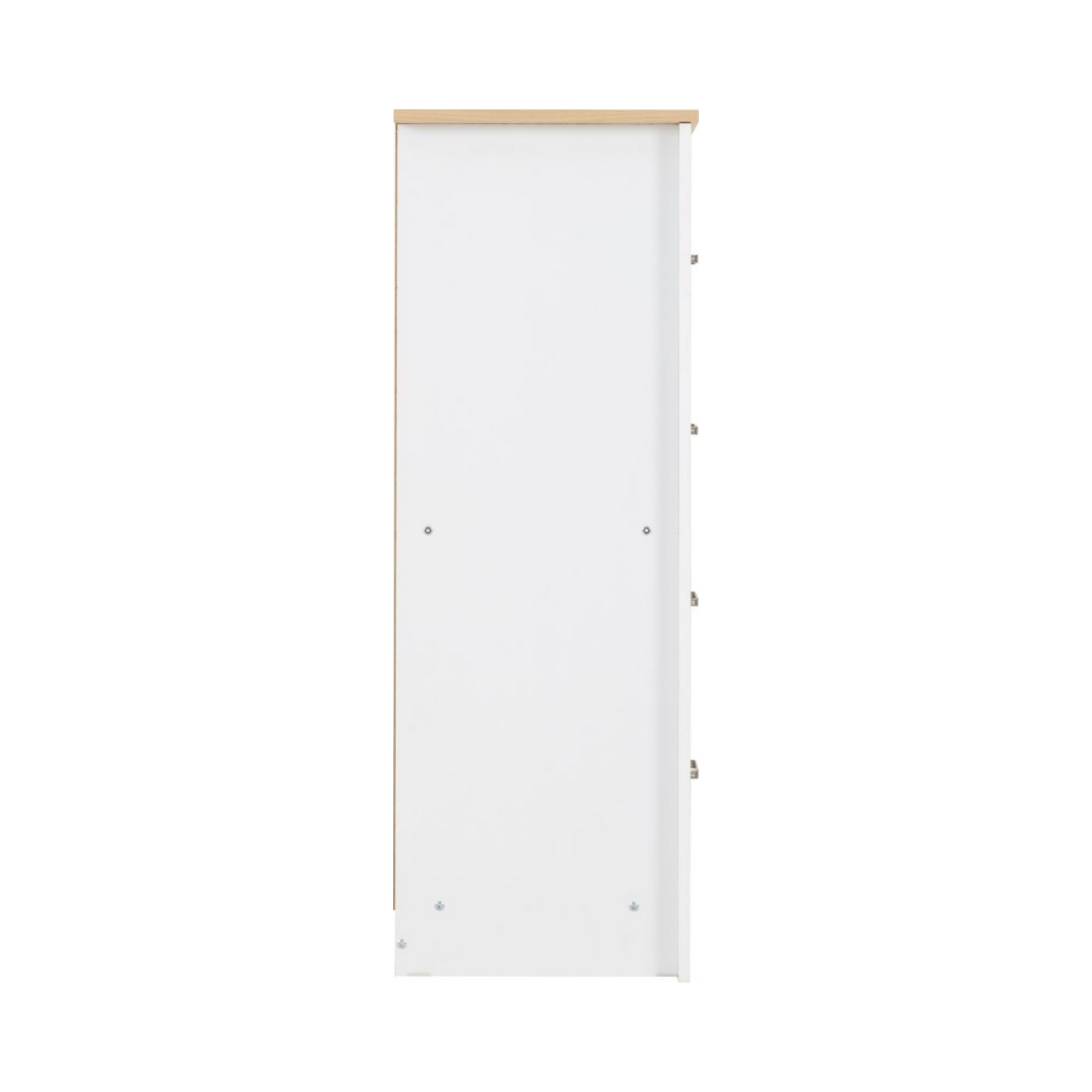Portland 4 Drawer Chest - White/Oak Effect