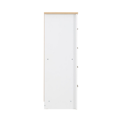 Portland 4 Drawer Chest - White/Oak Effect