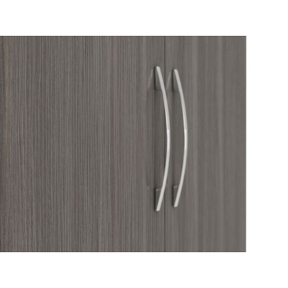 Nevada 2 Door 1 Drawer Wardrobe – Black Wood Grain