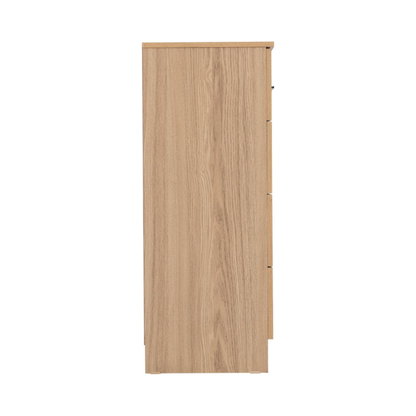 Tessa 3+2 Drawer Chest - Natural Oak Effect Storage