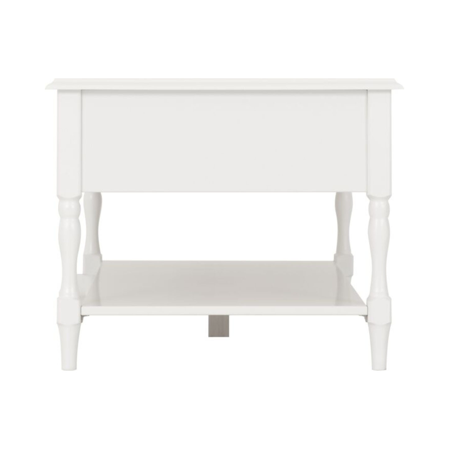 Stratford 2 Drawer Coffee Table - White, Modern Storage Design