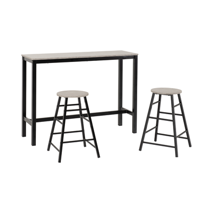 Athens Breakfast Bar Set - Concrete Effect