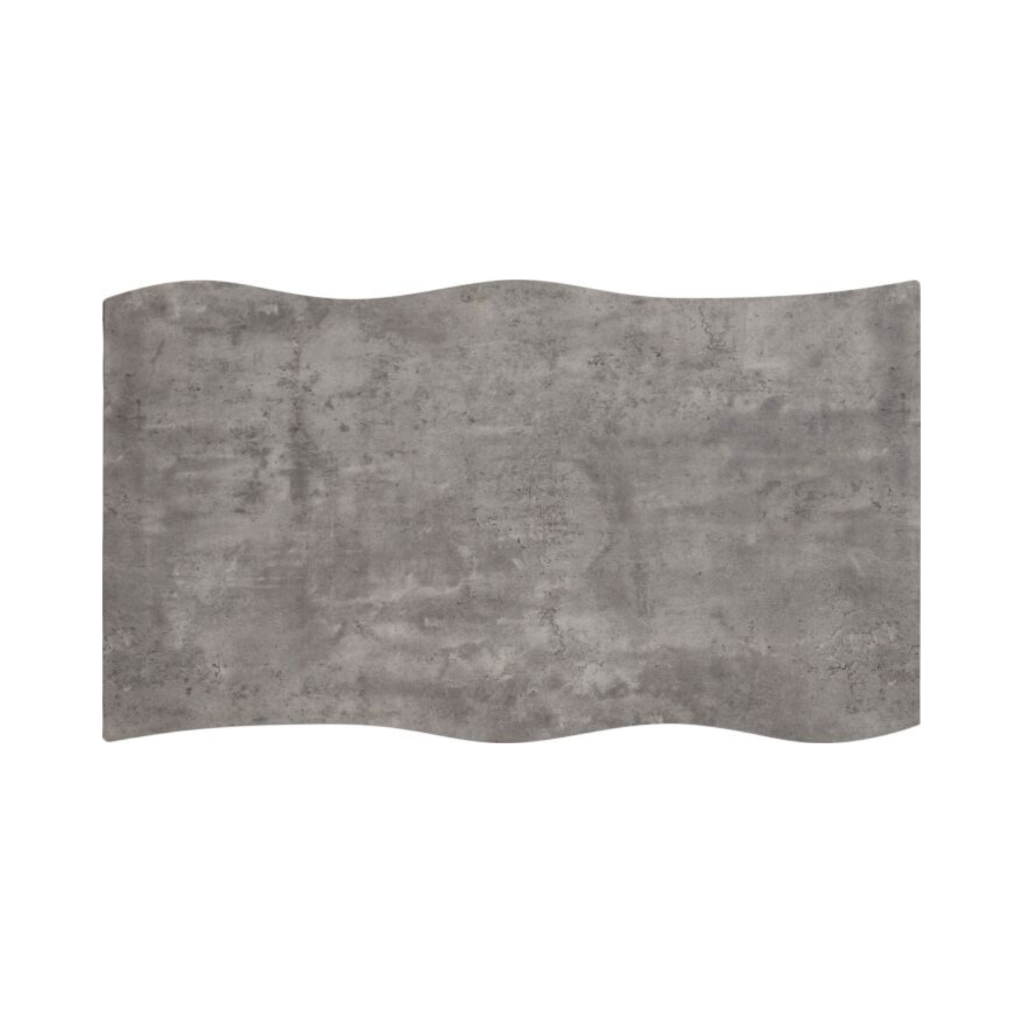 Quebec Wave Edge Dining Table in Concrete Effect – 140cm