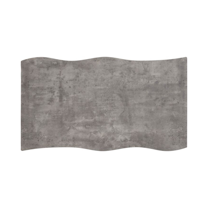 Quebec Wave Edge Dining Table in Concrete Effect – 140cm