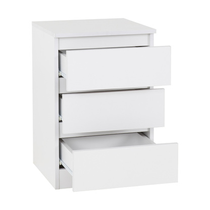 Malvern 3 Door Wardrobe Bedroom Set White
