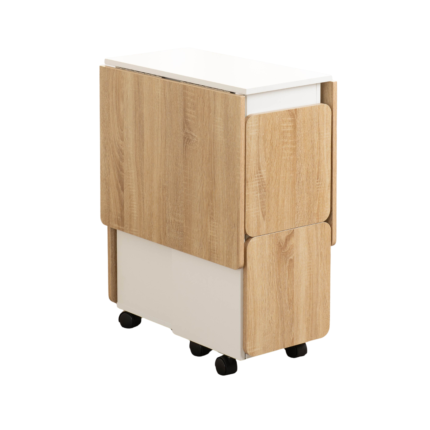 Seymore Stowaway Dining Set - Oak Effect/White