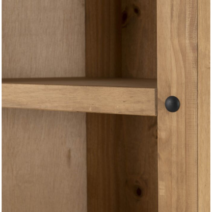 Corona Distressed Waxed Pine Corner Storage Unit