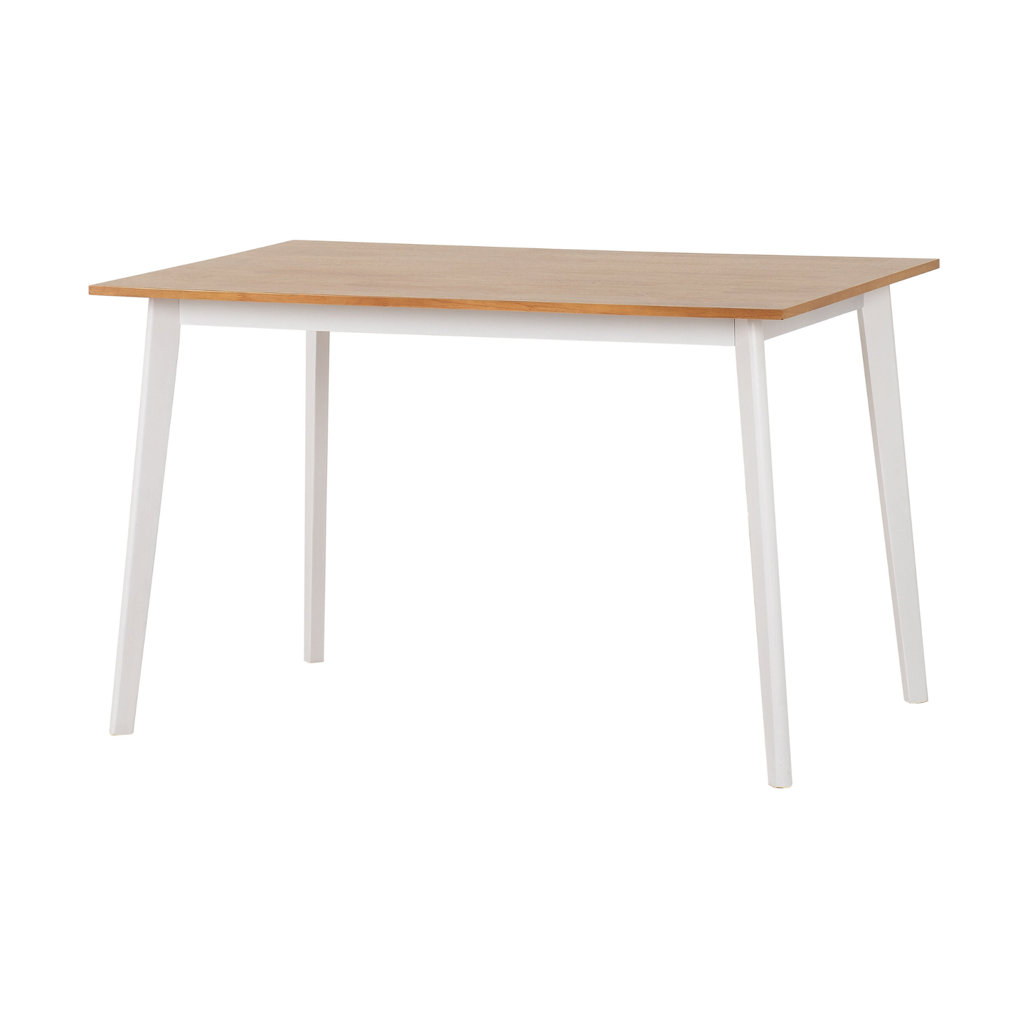 Balfour 1+4 Dining Set - White, Oak Effect & Grey Fabric