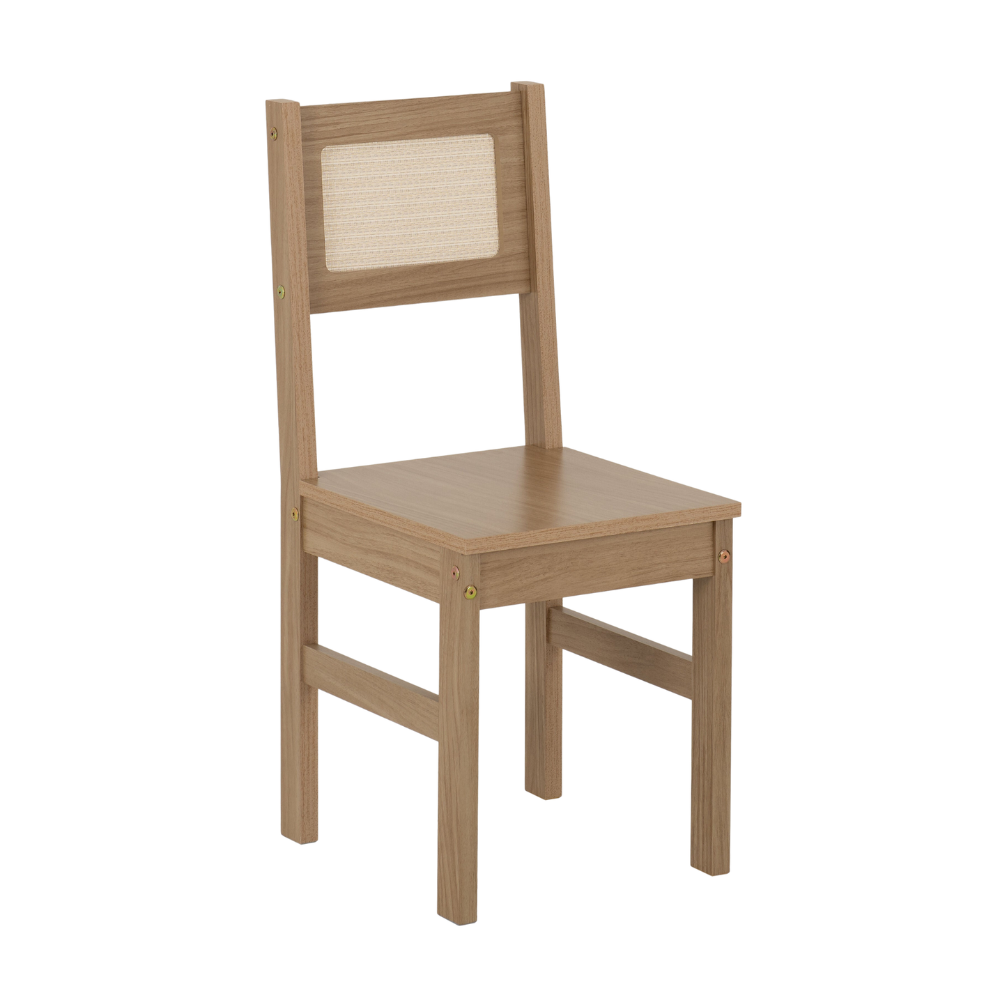 Santana 1+4 Dining Set - Light Oak/Rattan Effect