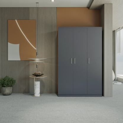 Dakota 3 Door Wardrobe – Dark Grey