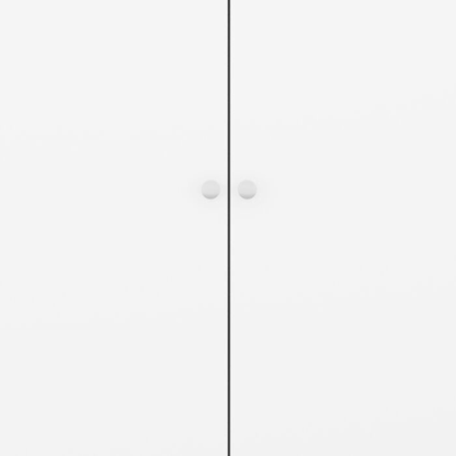 Denver 2 Door Wardrobe – White Gloss