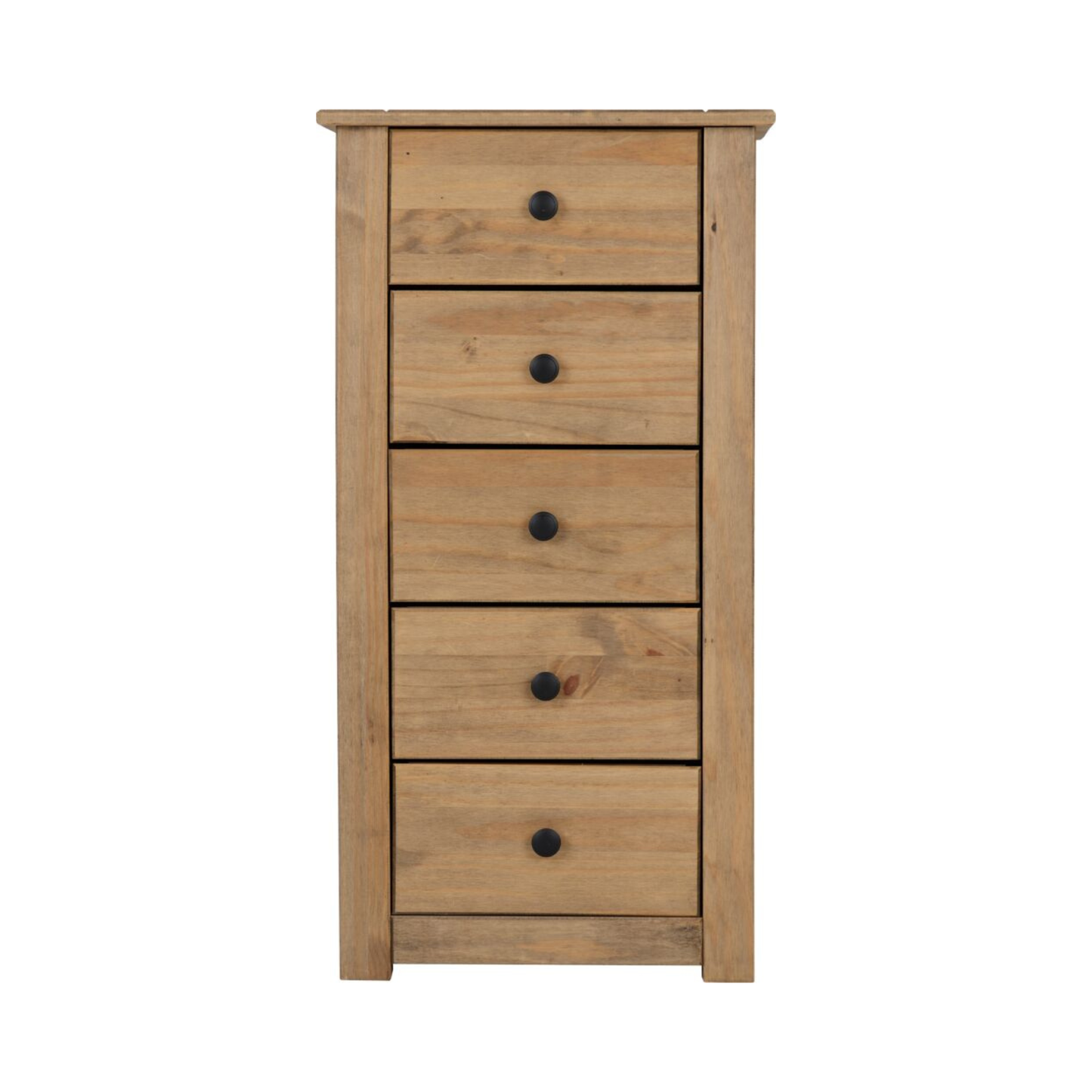 Panama 5 Drawer Chest – Natural Wax Finish