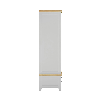 Windsor 3 Door 2 Drawer Wardrobe – Pebble Grey/Oak