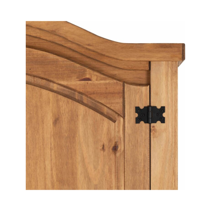 Corona 4 Door Wardrobe – Distressed Waxed Pine