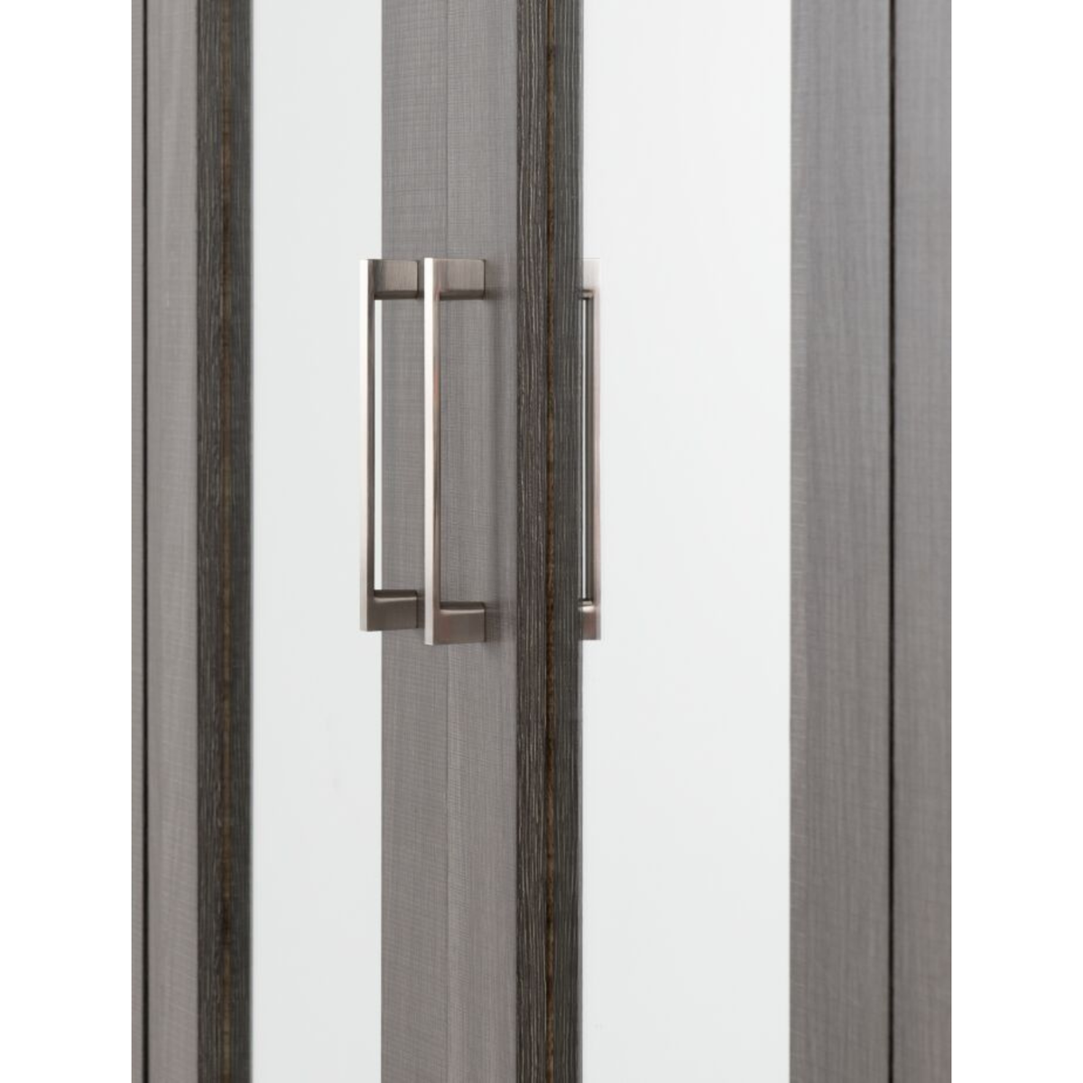 Lisbon 4 Door Wardrobe – Black Wood Grain with Mirrors
