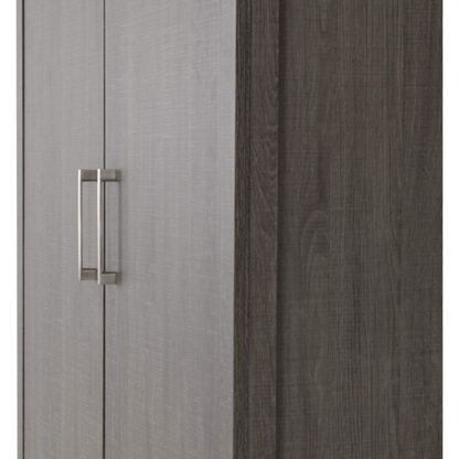 Lisbon 2 Door Wardrobe – Black Wood Grain