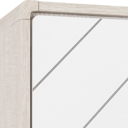 Dixie 2 Door Wardrobe – Dusty Grey & White