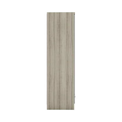 Nevada 1 Door 1 Drawer Wardrobe – Grey Gloss & Oak